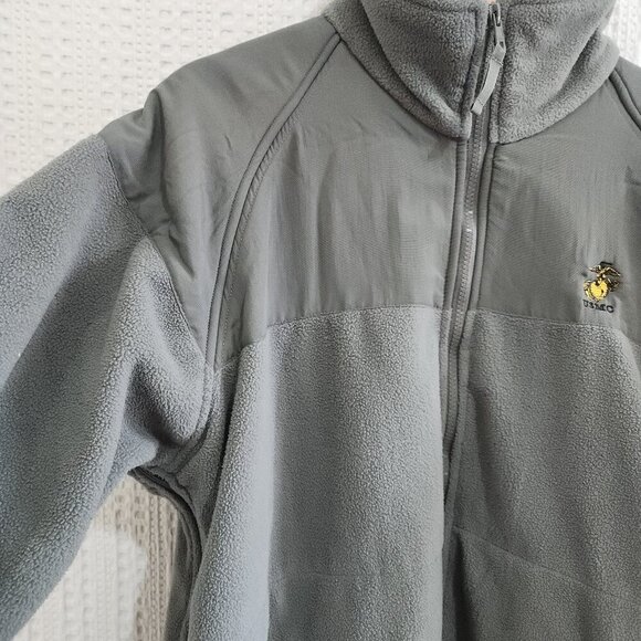 Vintage Rothco Fleece US Military USMC Embroidered Jacket Men's Size Large - Picture 3 of 16